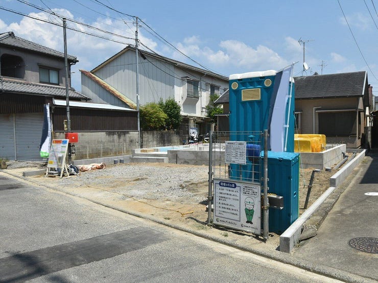 【外観写真】
建設地を南西側より撮影 2026.08.03