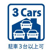 間口広々!並列駐車3台可能です♪