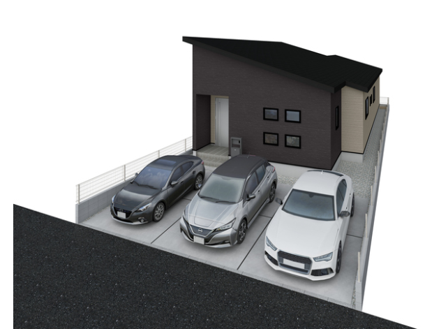 【外観パース】
生活動線が整う平屋住宅☆
2026年9月完成予定です。