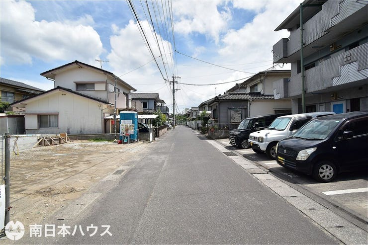 田上台３丁目 新築戸建 【前面道路】南向きの前面道路幅は約5.1ｍです！団地内の道路で交通量の少ない静かな住環境です♪