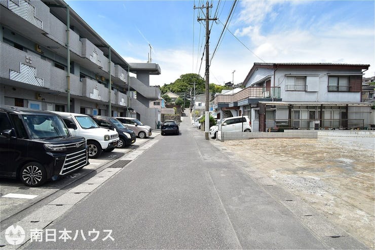 田上台３丁目 新築戸建 【前面道路】南向きの前面道路幅は約5.1ｍです！団地内の道路で交通量の少ない静かな住環境です♪