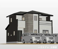【外観】
■所在地:大野城市大城2丁目
■建物構造:木造地上2階建て
■駐車台数:3台
■現況:未完成(2026年11月完成予定)
■引渡日:相談