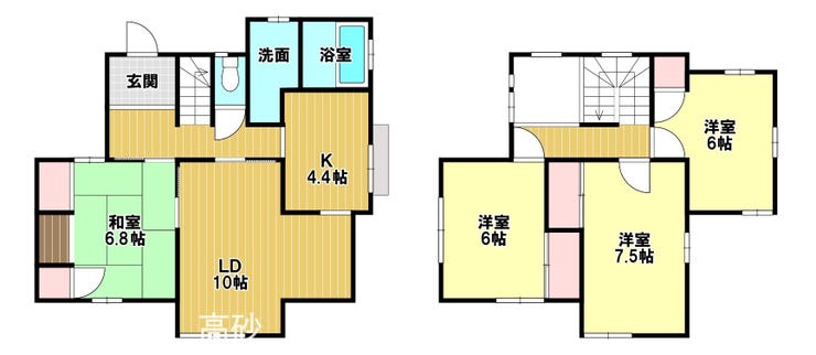【間取り】
全居室二面採光。光と風に包まれる、開放感あふれる住まいです♪