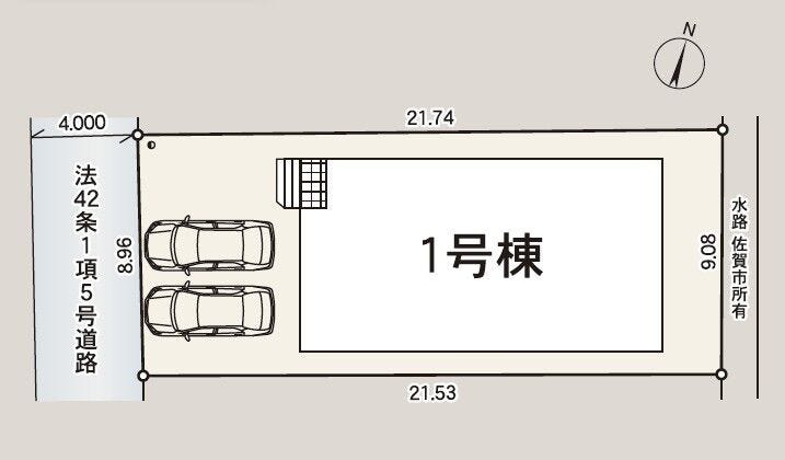 【区画図】
【佐賀市多布施第16 1号棟】
2026年11月完成予定の平屋物件です!