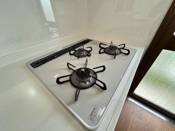 新品交換済みコンロ