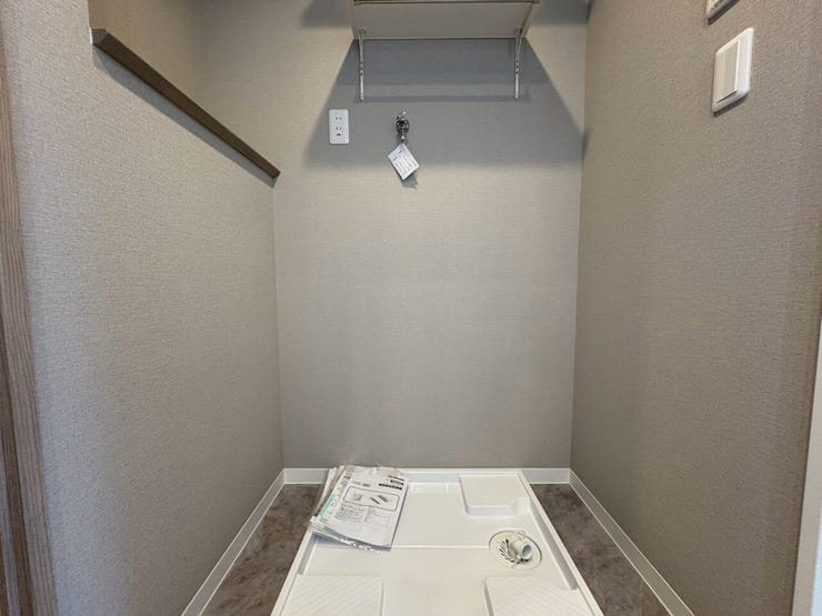 洗濯機パンがしっかり設置されており、水漏れ対策も安心です!