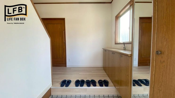 大容量シューズボックスを備えた玄関です♪玄関前空間もゆとりがあります!