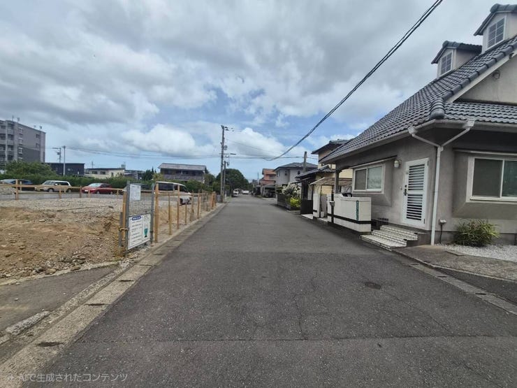 前面道路です。