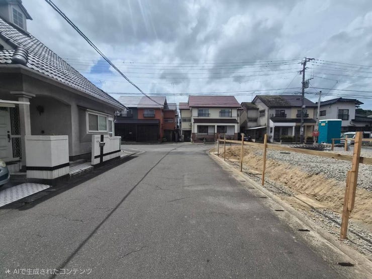 前面道路です。