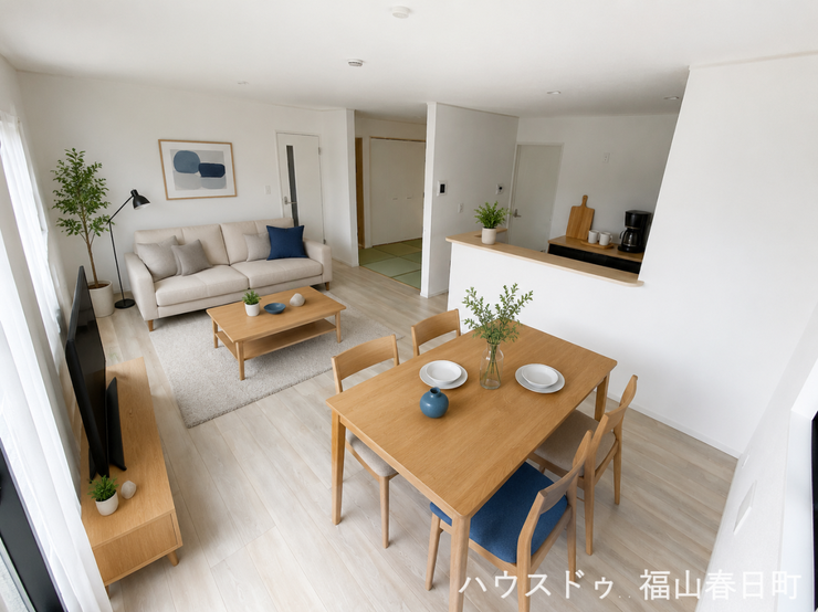 ■家族の笑顔が集う中心地■お気に入りの家具を迎え、窓からは心地の良い光が差し込みます。※CGで家具を配置しています。