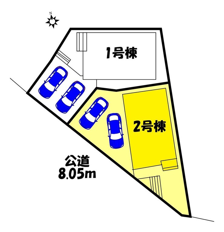 【区画図】
【区画図】2号棟