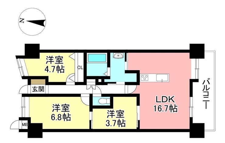 【間取り】
◆見学予約受付中◆
現地をご覧いただき、周辺環境なども一緒に
ご確認いただけます!