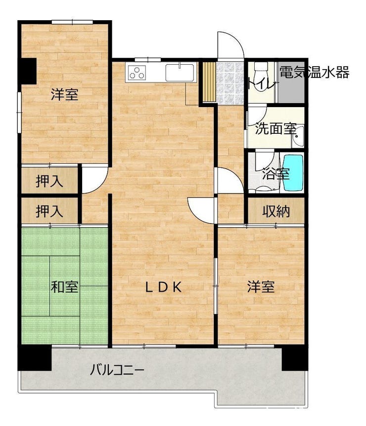 【間取り】
3LDK