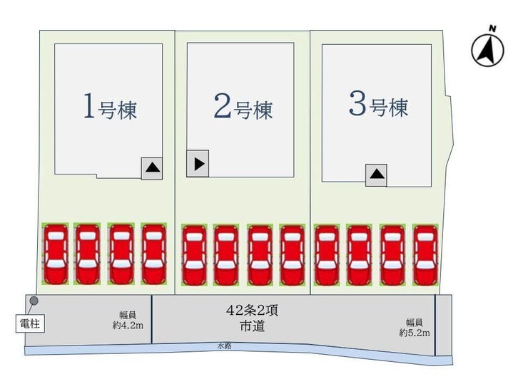 【区画図】
【佐賀市大和町大字尼寺6期 1号棟】
