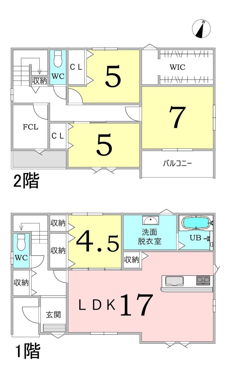 【間取り】
【上峰町坊所11期 2号棟】