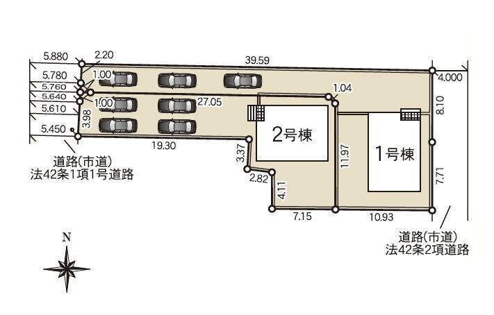 【小城市小城町第6 1号棟】
車3台駐車可能です