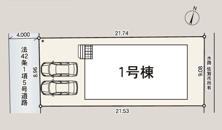 【区画図】
【佐賀市多布施第16 1号棟】
2026年11月完成予定の平屋物件です!