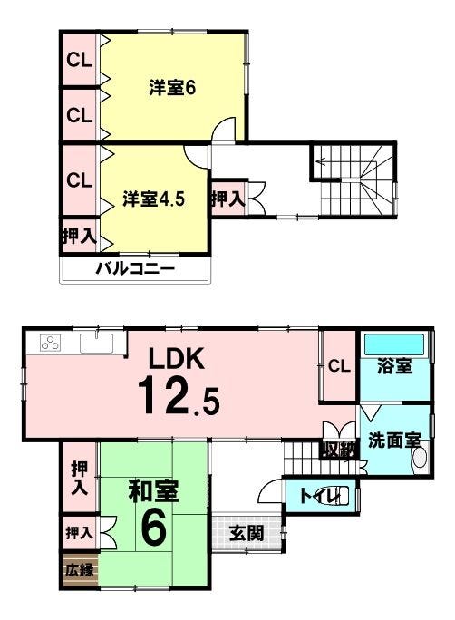 【間取り】
※間取図と現況が異なる場合、現況を優先します。
※売却済みの場合はご容赦ください。