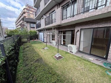 日当たり良好な専用庭!