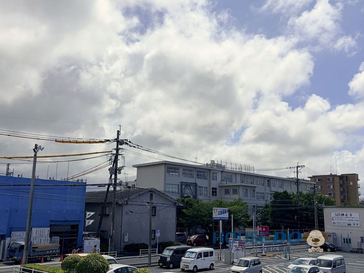 青空が見える眺望です