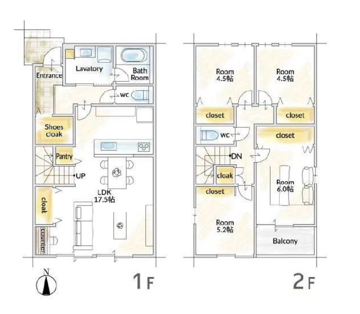 【建物プラン例(間取り図)】
*建物プラン①*