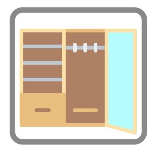 【全室収納付き】
全ての部屋に収納が備わっているため、家族ごとに持ち物を分けて整理しやすく、生活空間をすっきり保てます!
日々の片付けがしやすく、暮らしのリズムが整いやすい嬉しいポイントです♪