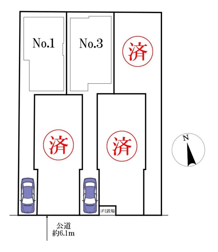 ◎区画図:1号棟