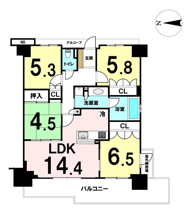 【間取り】
本図面は略図となります。実際と異なる場合は現況を優先します。