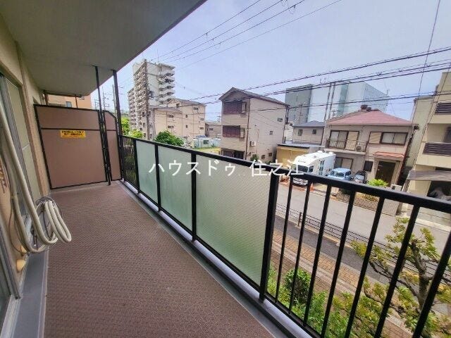 西向きバルコニーです