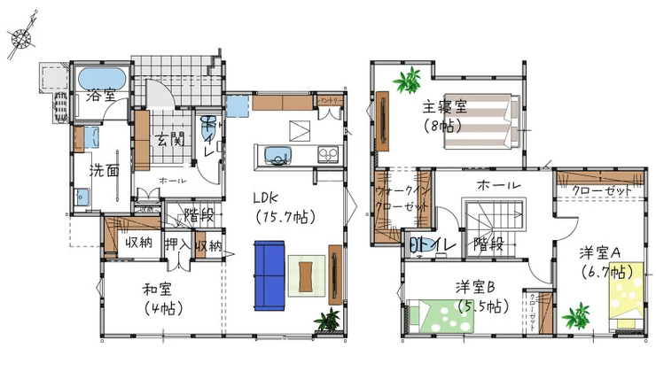 【間取り】
■5号地・4LDK■