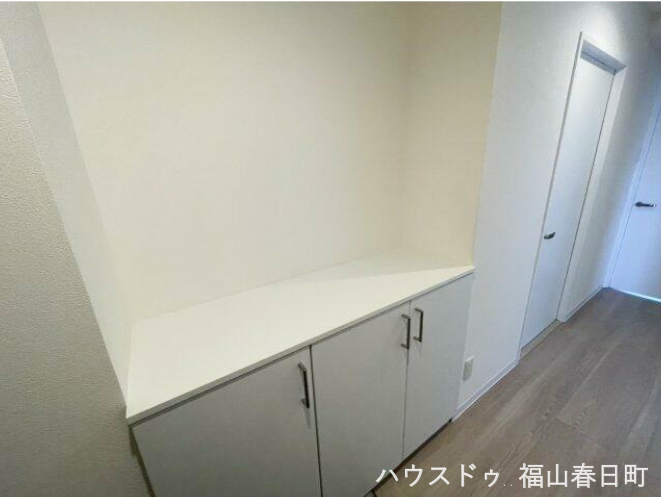 家族の靴もすっきりと収納できるスペースです