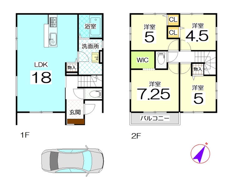 【間取り】
2号地
ZEH水準省エネ住宅