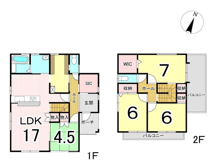 【間取り】
つくば市みどりの南 中古戸建て