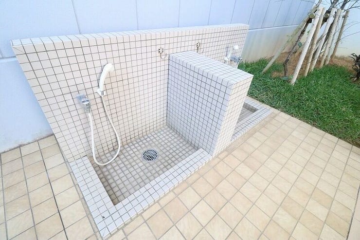ペットの足洗い場