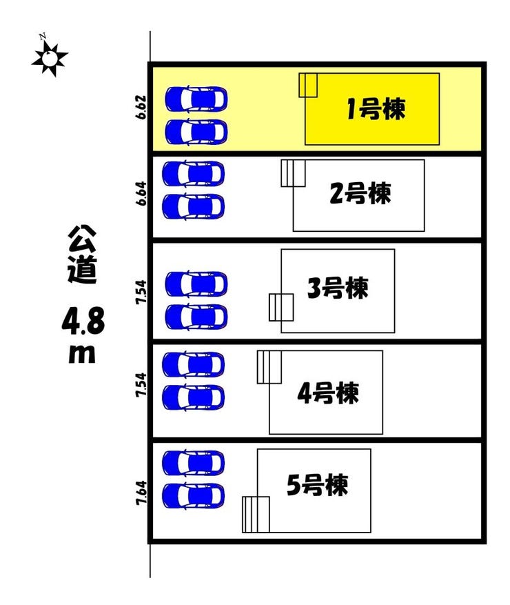【区画図】
【区画図】1号棟