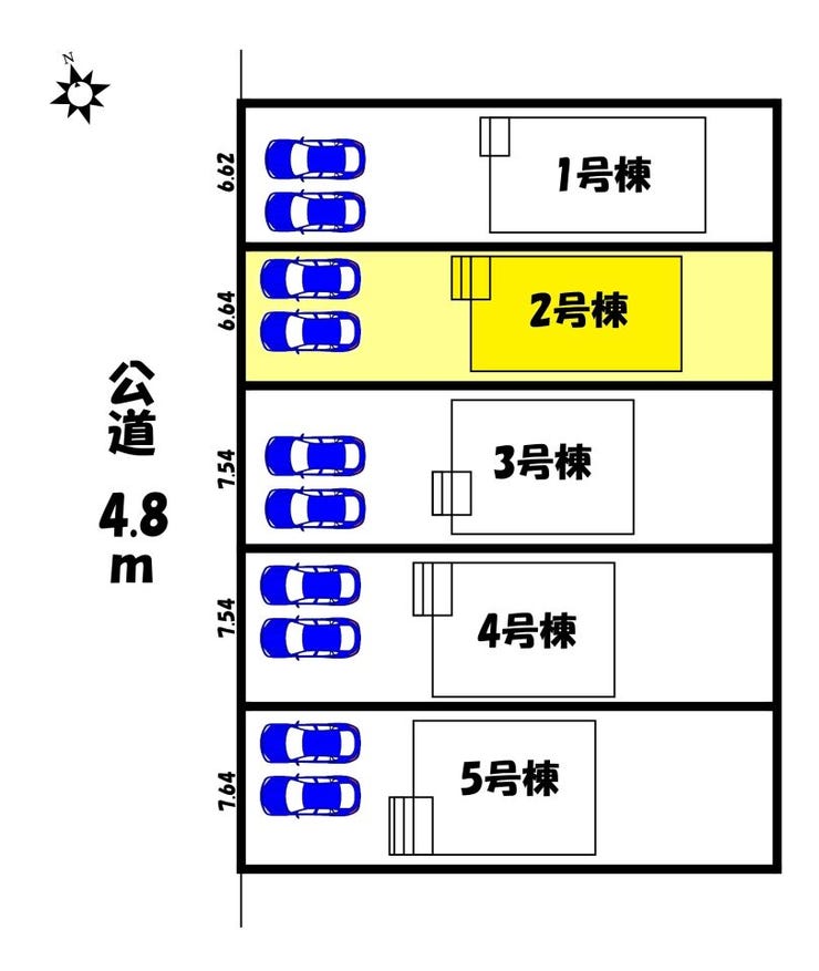 【区画図】
【区画図】2号棟