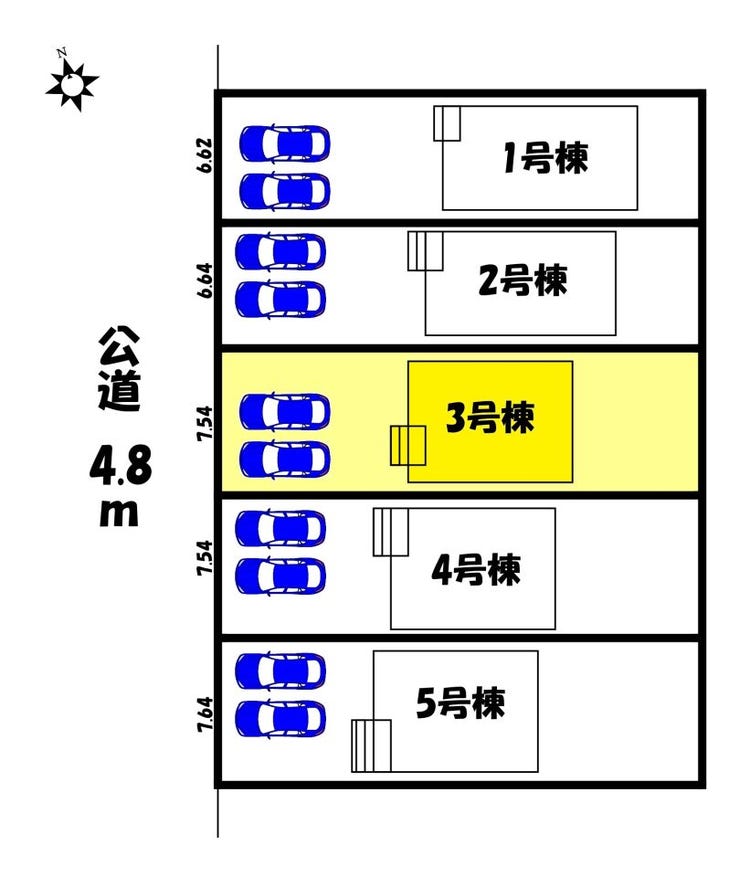 【区画図】
【区画図】3号棟