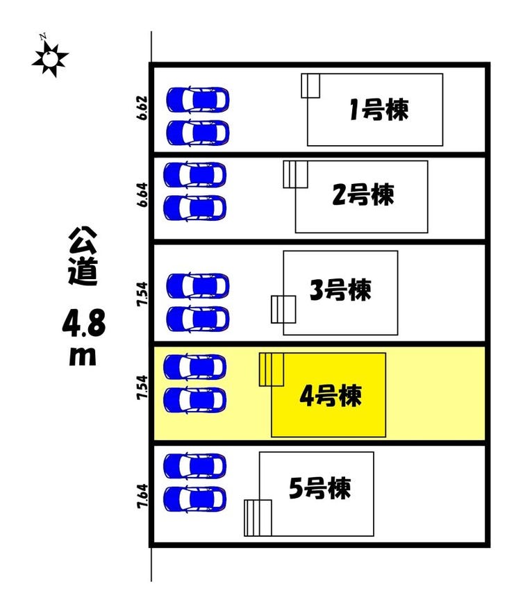 【区画図】
【区画図】4号棟