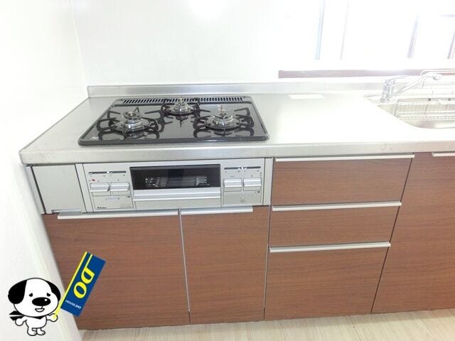 効率よくお料理ができる3口コンロ!