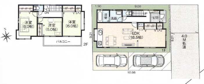 【間取り】
【Floor Plan】
3LDK+全居室収納
※図面と現況の相違がある場合は現況を優先とします。