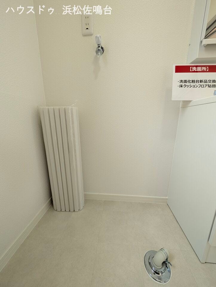 洗濯機用水栓は漏水防止のワンタッチ式に交換しました。万が一ホースが外れても、漏水しないので安心です。