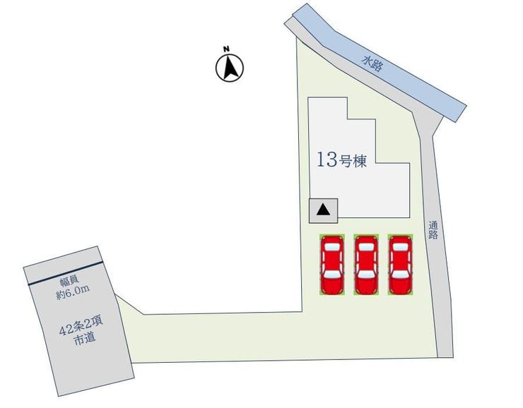 【佐賀市大和町大字尼寺7期】13号棟
車は3台駐車可能♪