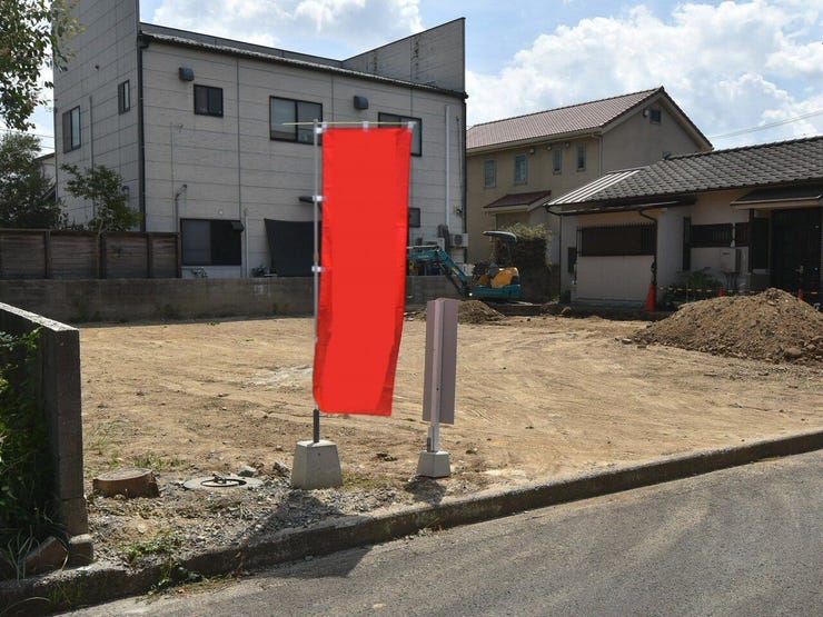 建設地を北西側より撮影 2026.08.30