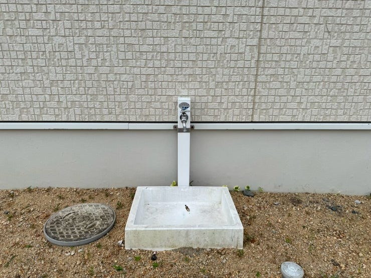 散水栓付き