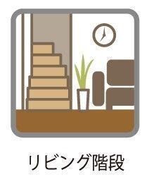 リビングを通って2階へ上がるリビングイン階段。「おかえり」「いってきます」が自然に生まれる、家族の動線です。