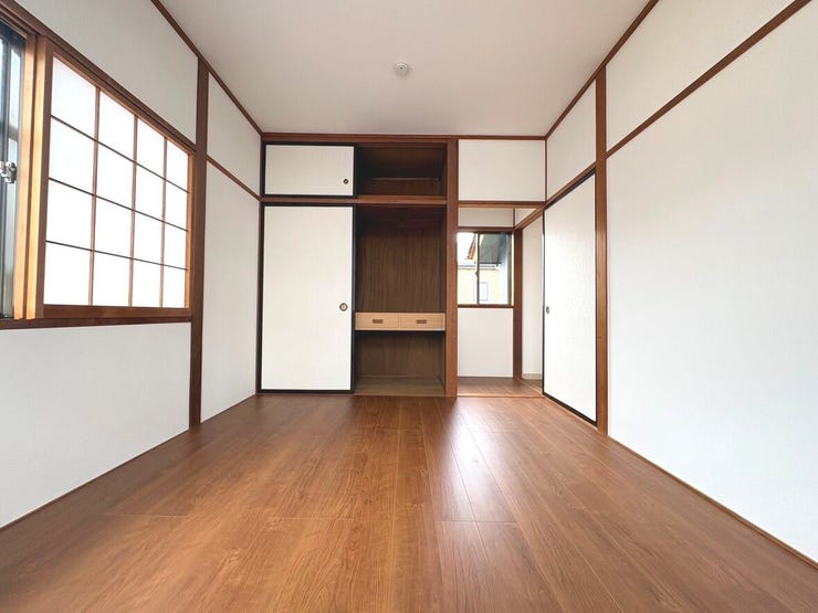 2階洋室3。全居室収納完備でお部屋がすっきりまとまります!