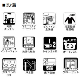 ◆WIC&ビルトイン食洗機付き!
収納力を確保しながら、家事の負担もしっかり軽減。
モニター付きインターホンも備え、安心感にも配慮された住まいです!