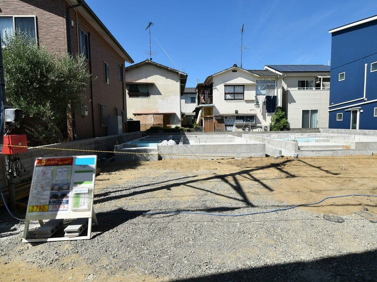 建設地を南側より撮影 2026.08.30
