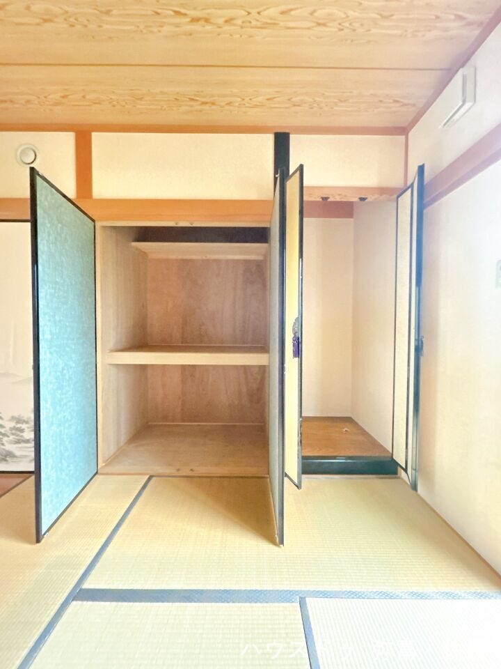 和室の収納は来客用の布団や季節の布団もしっかり保管できます!