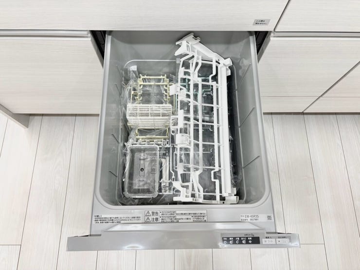 家事の時間をゆとりの時間に。便利なビルトイン食器洗浄乾燥機